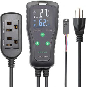 reptile thermostat multiple probes Digiten DHTC-1011 temperature and humidity controller